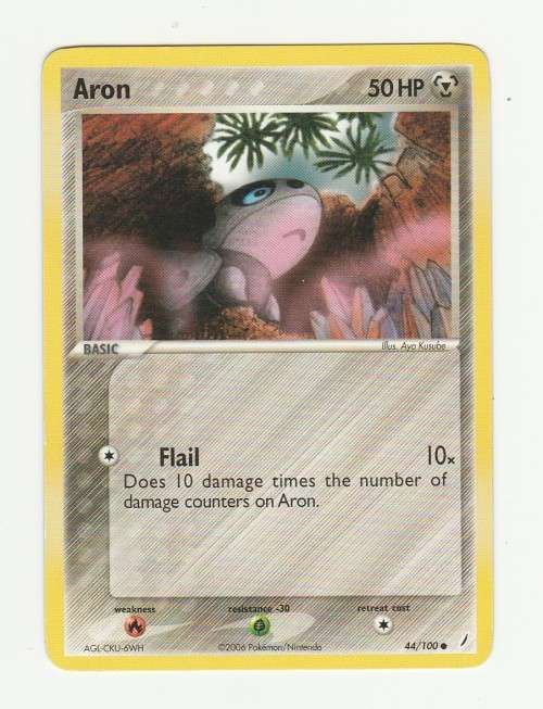 2006 Pokemon/Nintendo - Gen III EX Crystal Guardians - Aron 44/100 - Common