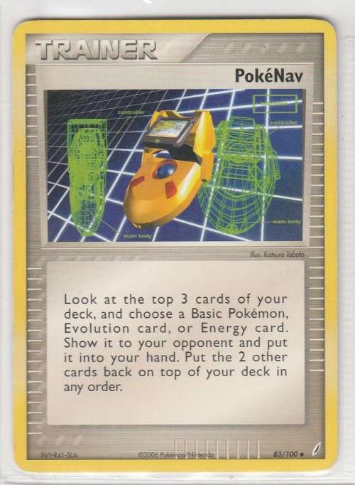 2006 Pokemon/Nintendo - Gen III EX Crystal Guardians - Trainer PokeNav - 83/100  - Uncommon