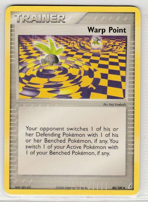 2006 Pokemon/Nintendo - Gen III EX Crystal Guardians - Trainer Warp Point 84/100 - Uncommon
