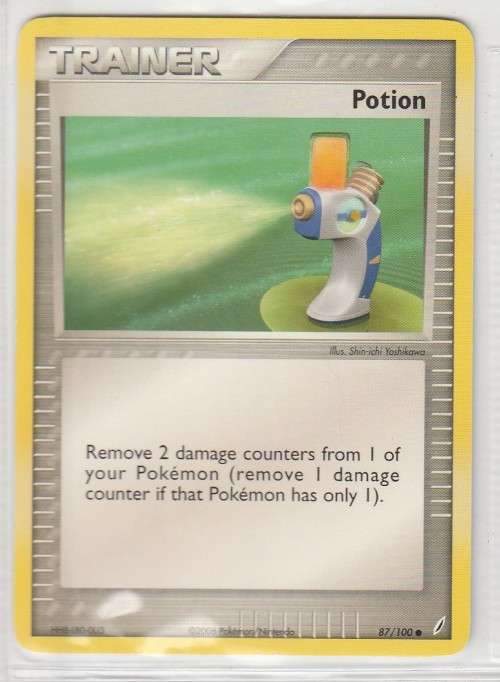2006 Pokemon/Nintendo - Gen III EX Crystal Guardians - Trainer Potion 87/100 - Common