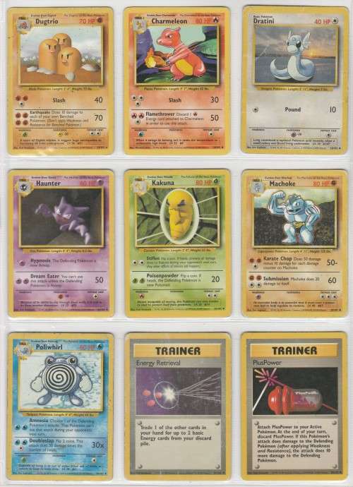 1995, 96, 98 Nintendo Creatures GAMEFREAK Pokemon - Gen I Base Set - 43 Random Cards Set 4