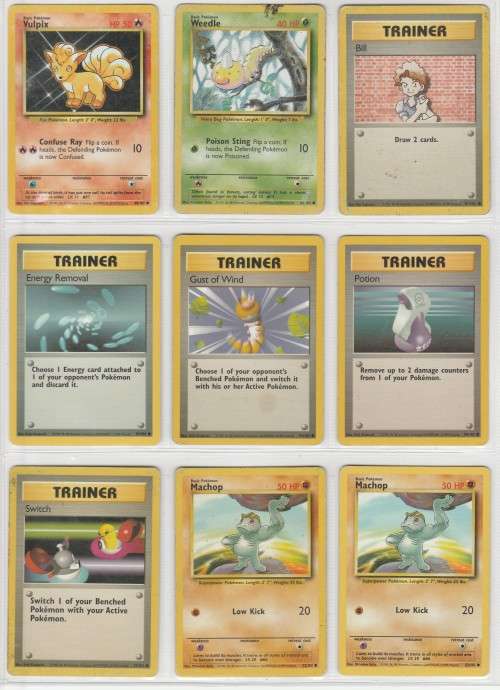 1995, 96, 98 Nintendo Creatures GAMEFREAK Pokemon - Gen I Base Set - 43 Random Cards Set 4