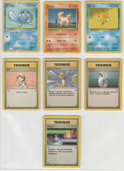 1995, 96, 98 Nintendo Creatures GAMEFREAK Pokemon - Gen I Base Set - 43 Random Cards Set 4
