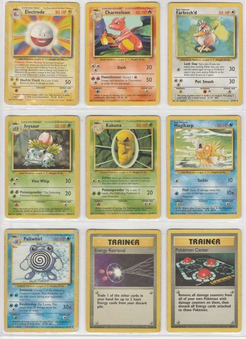 1995, 96, 98 Nintendo Creatures GAMEFREAK Pokemon - Gen I Base Set - 43 Random Cards Set 6
