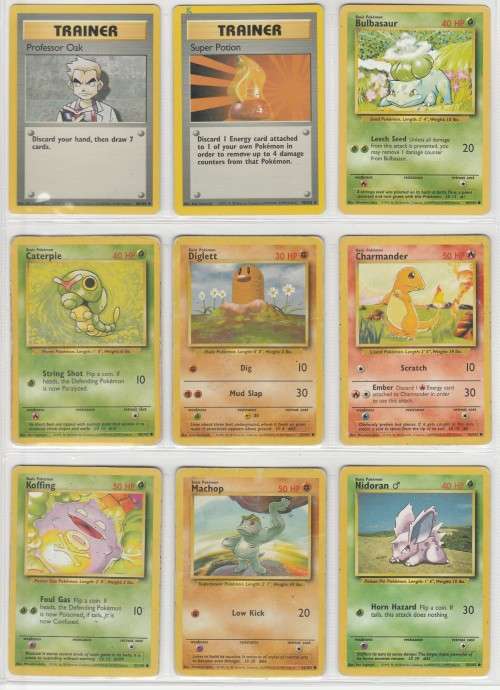 1995, 96, 98 Nintendo Creatures GAMEFREAK Pokemon - Gen I Base Set - 43 Random Cards Set 6