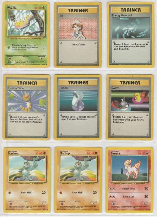 1995, 96, 98 Nintendo Creatures GAMEFREAK Pokemon - Gen I Base Set - 43 Random Cards Set 6