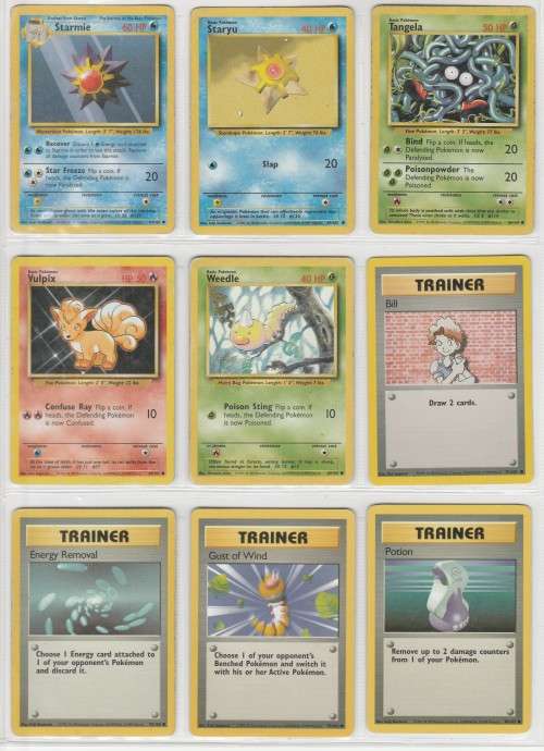 1995, 96, 98 Nintendo Creatures GAMEFREAK Pokemon - Gen I Base Set - 43 Random Cards Set 7