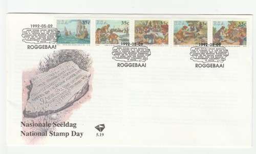 1992 RSA Postal Stones - National Stamp Day FDC 5.19