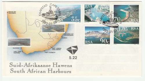 1992 RSA South African Harbours FDC 5.22
