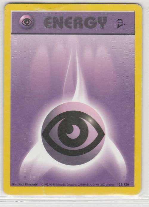 1995, 96, 98 Nintendo Creatures GAMEFREAK/Pokemon - Gen I Base Set 2 - Psychic Energy 129/130