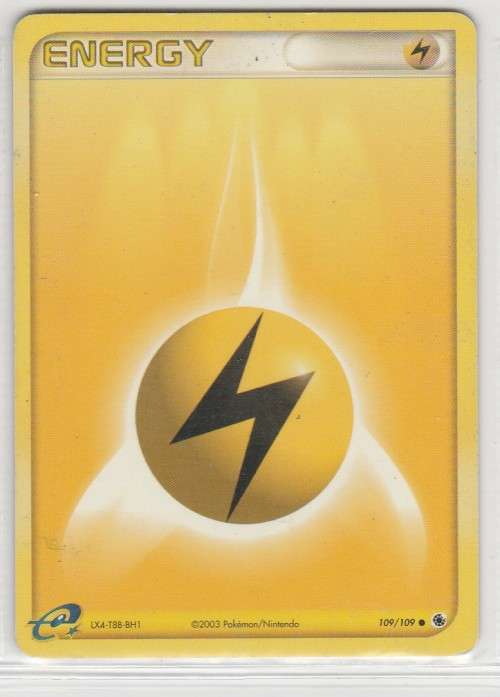 2003 Pokemon/Nintendo - Gen III EX Series Ex Ruby and Sapphire - Lightning Energy 109/109