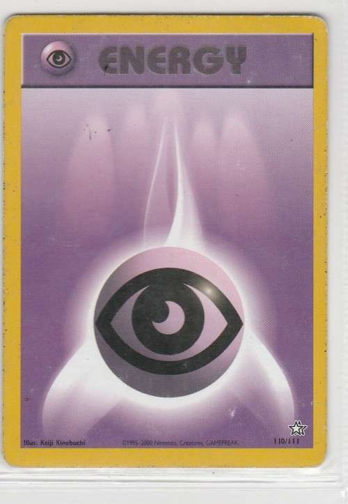 1995-2000 Nintendo, Creatures GAMEFREAK/Pokemon - Gen II Neo Genesis - Psychic Energy 110/111