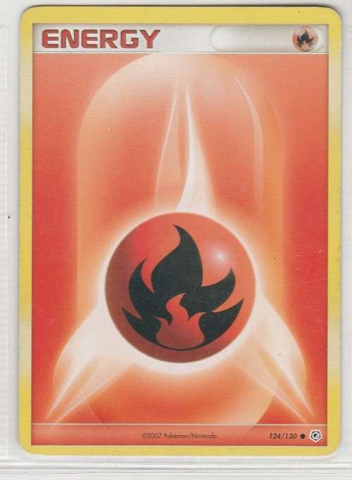 2007 Pokemon/Nintendo - Gen IV Diamond and Pearl - Fire Energy 124/130