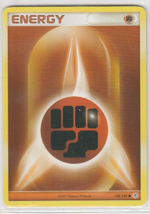 2007 Pokemon/Nintendo - Gen IV Diamond and Pearl - Fighting Energy 128/130