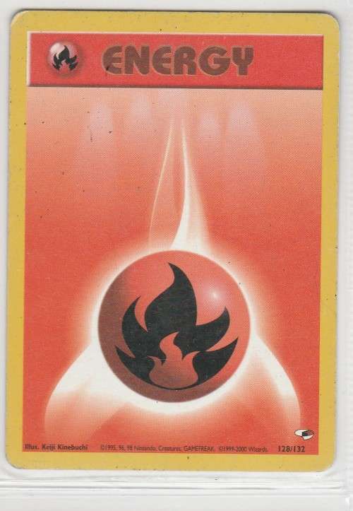 1995,96,98 Nintendo, Creatures , GAMEFREAK/Pokemon - Gen I Gym Heroes/Challenge - Fire Energy
