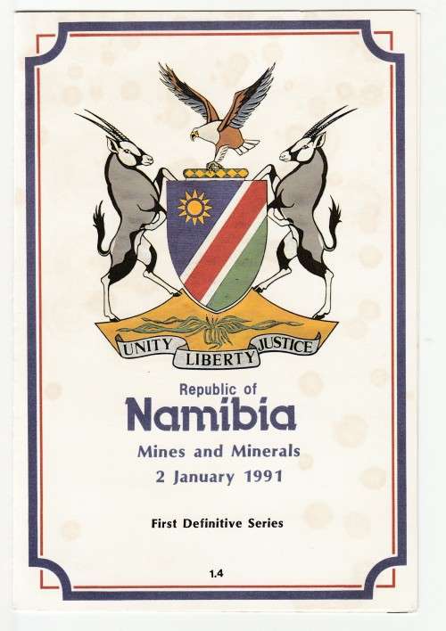 1991 Namibia Mines and Minerals First Definitive Series FDC 1.4