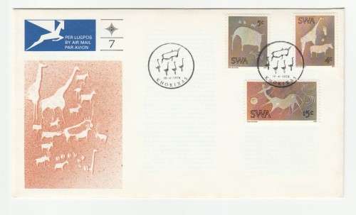 1974 South-West Africa Twyfelfontein Rock-Engravings FDC 7