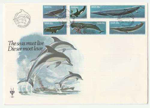 1980 South-West Africa Whales in SWA Waters FDC 28