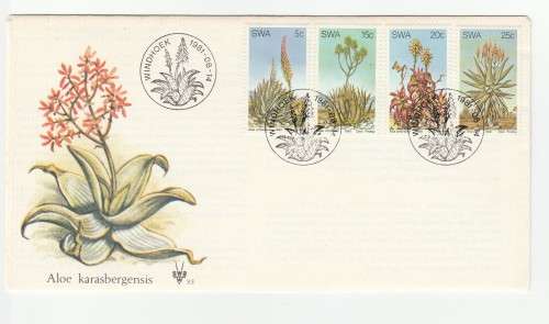 1981 South-West Africa Aloes FDC 33 and Blocks