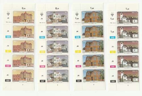 1981 South-West Africa Historic buildings of Luderitz FDC 34 and Miniature Sheet S4 Set and Blocks