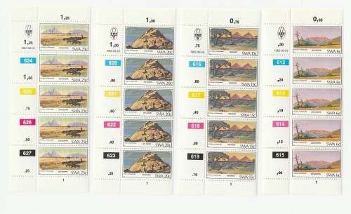 1982 South-West Africa Mountains FDC 38 and Blocks