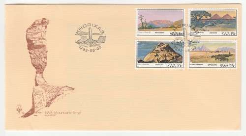 1982 South-West Africa Mountains FDC 38