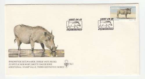 1987 South-West Africa Additional Stamp Value 3rd Definitive Series FDC 56.1