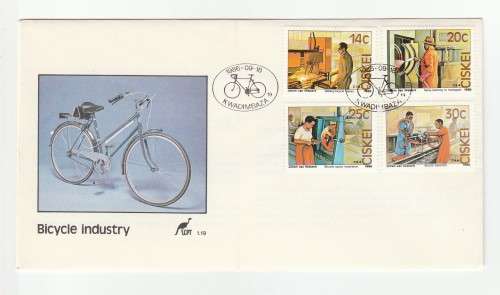 1986 Ciskei The Bicycle Industry FDC 1.19