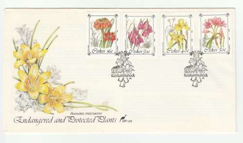 1988 Ciskei Endangered and Protected Plants FDC 1.25