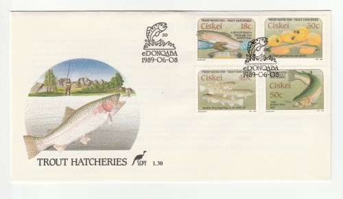 1989 Ciskei Trout Hatcheries FDC 1.30
