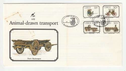 1989 Ciskei Animal-Drawn Transport FDC 1.32