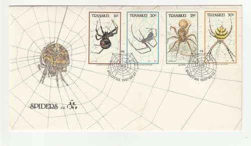 1987 Transkei Spiders FDC 2.13
