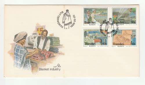 1988 Transkei Blanket Industry FDC 2.16