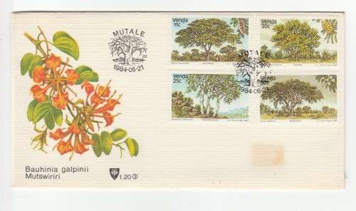 1984 Venda Indigenous Trees 3rd Set of the Series FDC 1.2 3