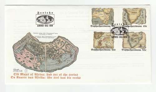 1992 Bophuthatswana Old Maps of Africa FDC 2.26 2