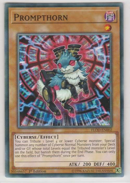 Yu-Gi-Oh! - Prompthorn - Flames of Destruction (FLOD-EN002) - Common - 1st Edition