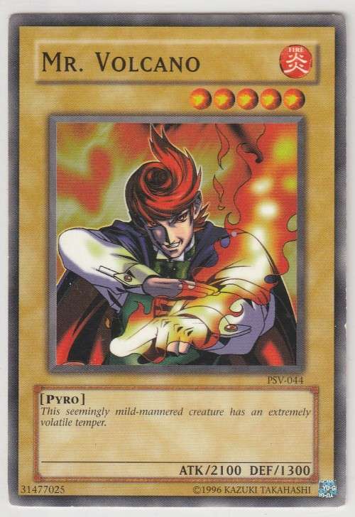 Yu-Gi-Oh! - Mr. Volcano - Pharaoh`s Servant (PSV-044) - Common