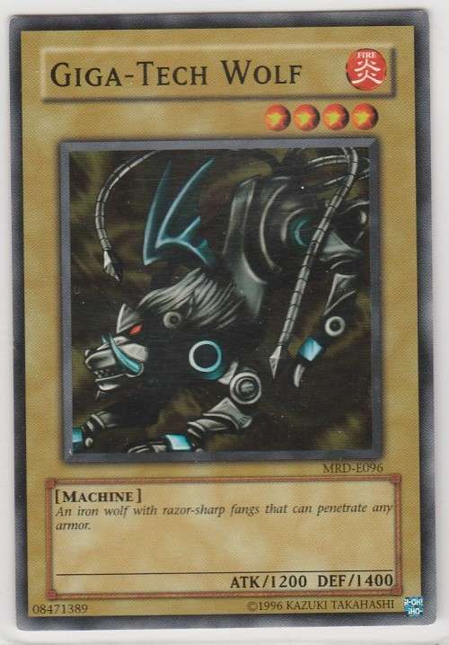 Yu-Gi-Oh! - Giga-Tech Wolf - Metal Raiders (MRD-E096) - Common
