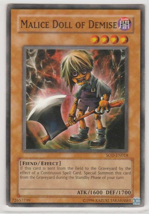 Yu-Gi-Oh! - Malice Doll of Demise - Soul of the Duelist (SOD-EN018) - Common