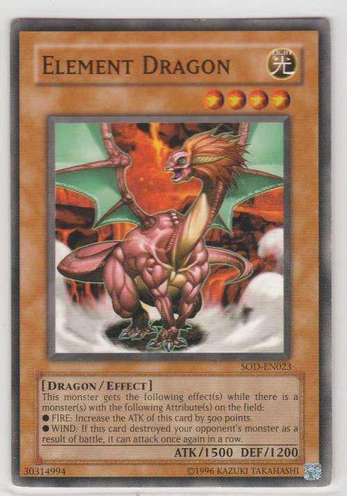 Yu-Gi-Oh! - Element Dragon - Soul of the Duelist (SOD-EN023) - Common