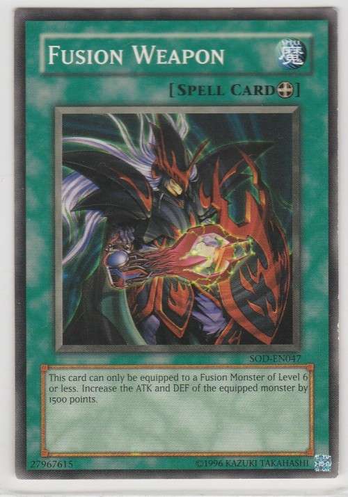 Yu-Gi-Oh! - Fusion Weapon - Soul of the Duelist (SOD-EN047) - Short Print
