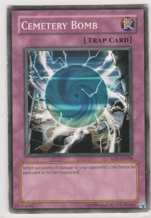 Yu-Gi-Oh! - Cemetery Bomb - Soul of the Duelist (SOD-EN059) - Common