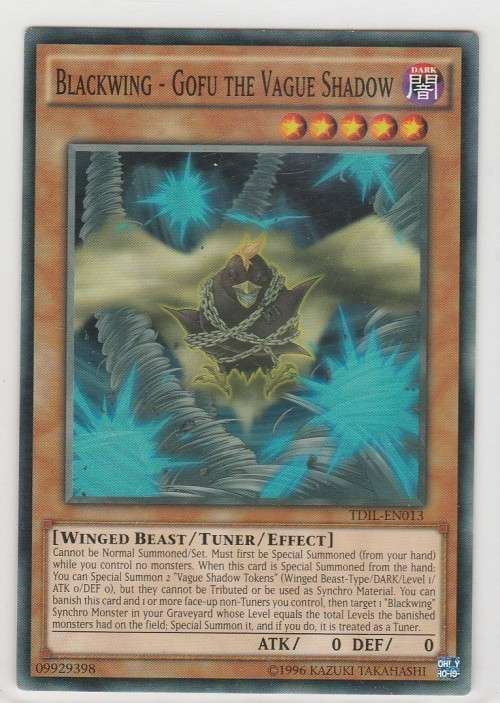 Yu-Gi-Oh! - Blackwing - Gofu the Vague Shadow (TDIL-EN013) - Common