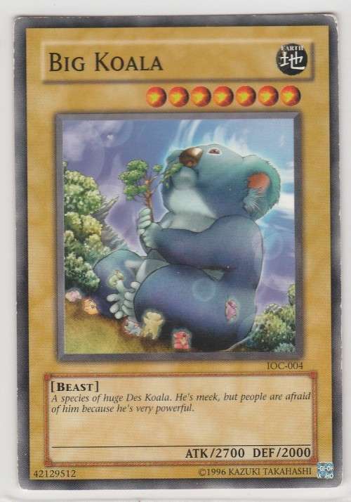 Yu-Gi-Oh! - Big Koala - Invasion of Chaos (IOC-004) - Common