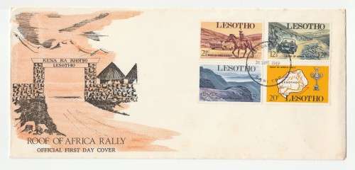 1969 Lesotho Roof of Africa Rally FDC