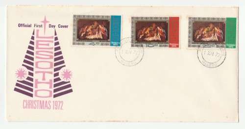 1972 Lesotho Christmas FDC