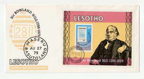 1979 Lesotho Sir Rowald Hill 1795-1879 FDC 23 Set