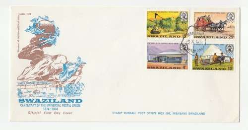1974 Swaziland Centerary of the Universal Postal Union FDC