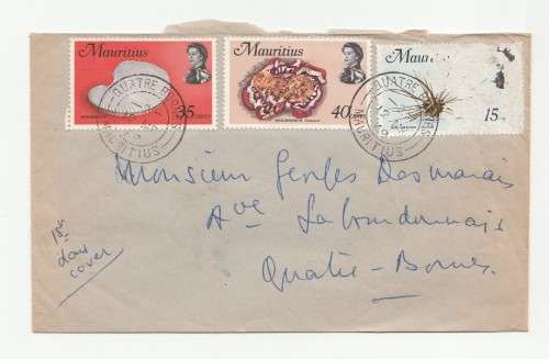 1969 Mauritius Envelope