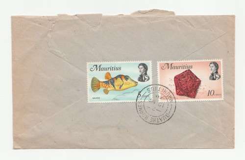 1969 Mauritius Envelope